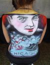 portrait tattoo on back